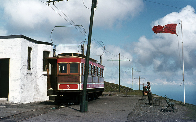 Snaefell Summit Stn with Car No.3 . Jun'72.
