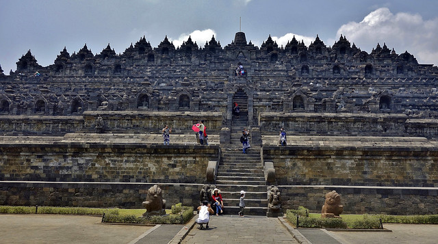 INDONESIEN,Java, Borobudur - buddhistische Tempelanlage, 17265/9792