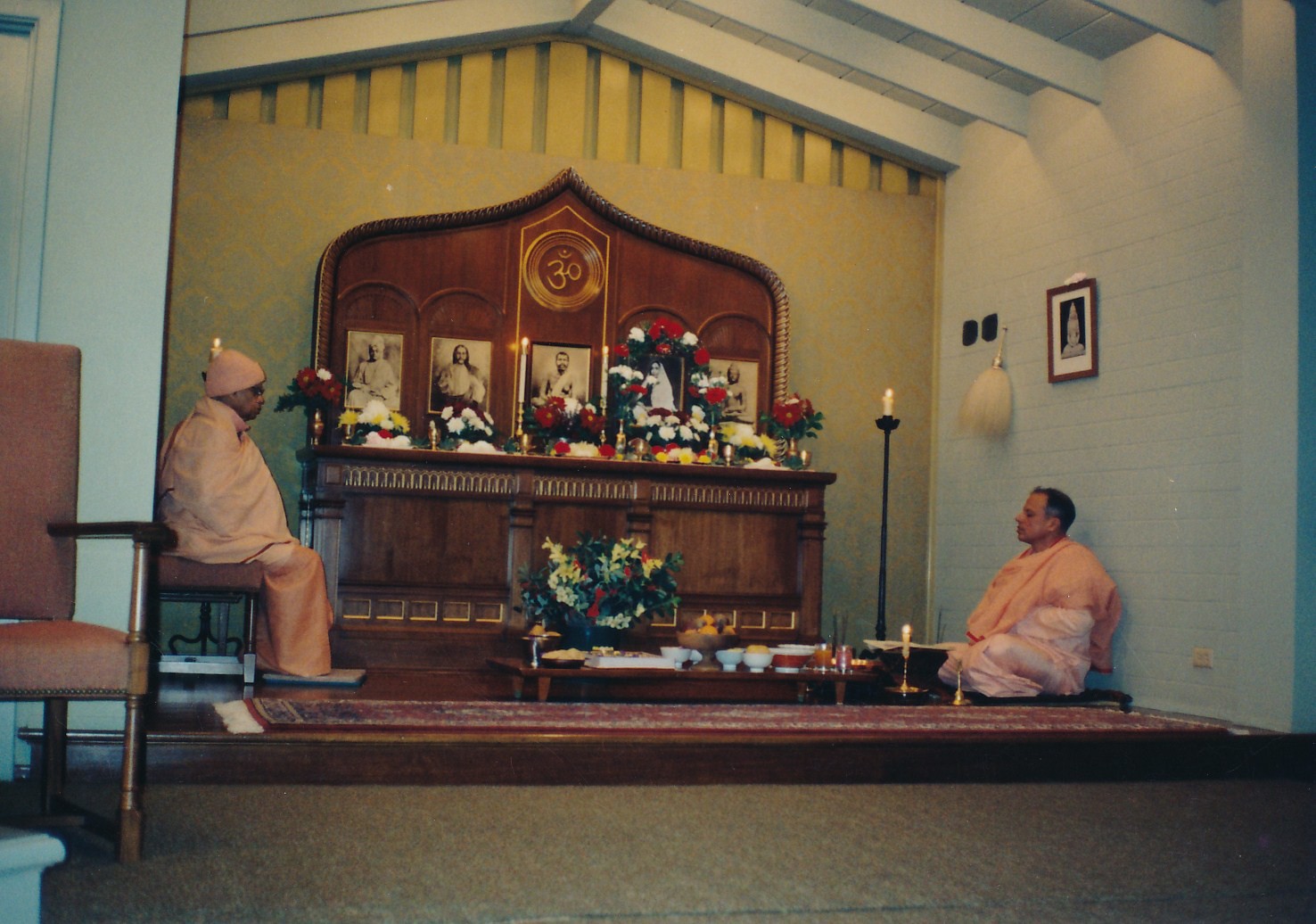Swami Shraddhananda Swami Prapannananda Holy Mother Puja