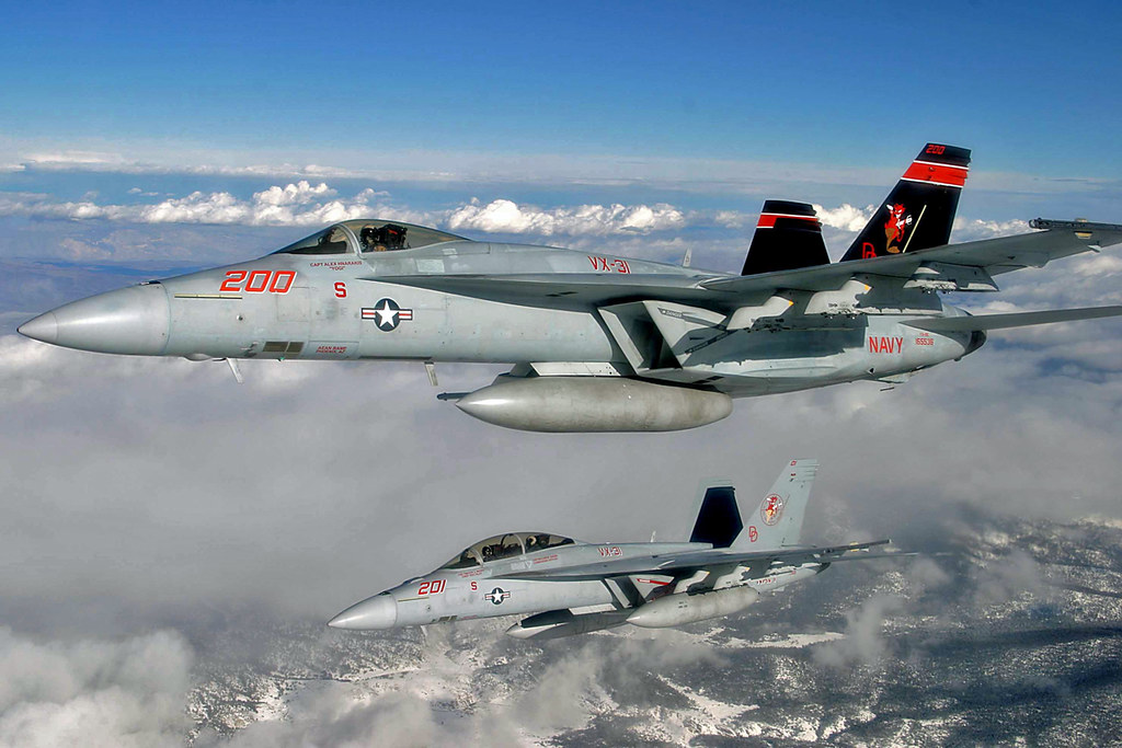 VX-31 F/A-18 Super Hornets