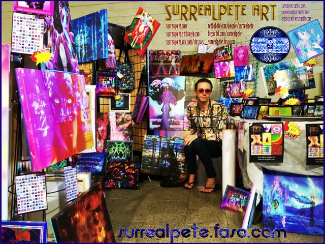 The Surrealpete Stall at Kirrabilli Market last weekend. Next Art Market date is 12th April, hoping weather is nice!!!