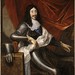 Le roi Louis XIII représenté en armure assis près d'une table