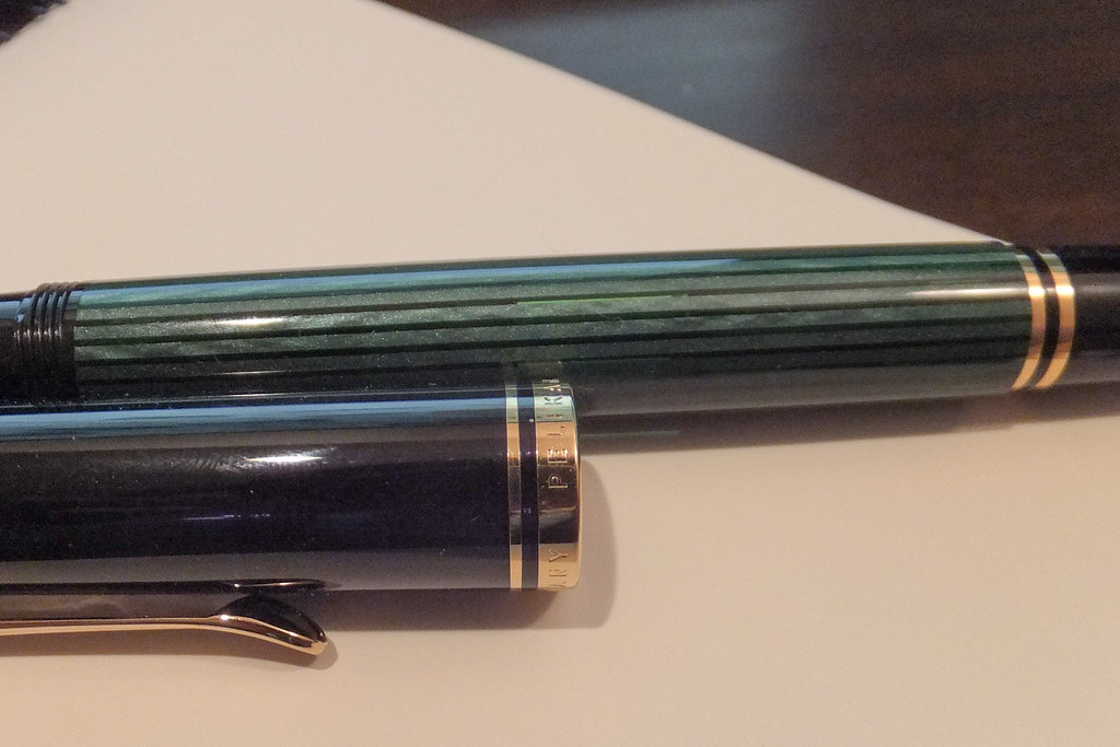 ブランドのアイテムを ペリカン　万年筆　スーベレーン　m800 緑縞　EF 筆記具