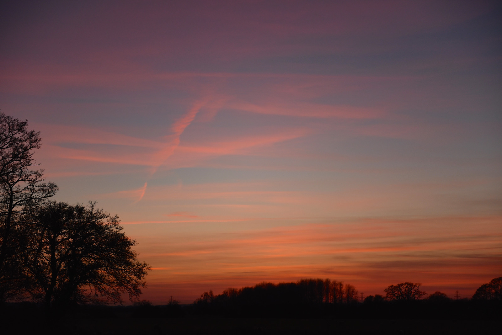 Sunset over Wimborne Mar 2015