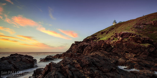 ocean sea lighthouse sunrise scenery rocks australia newsouthwales portmacquarie