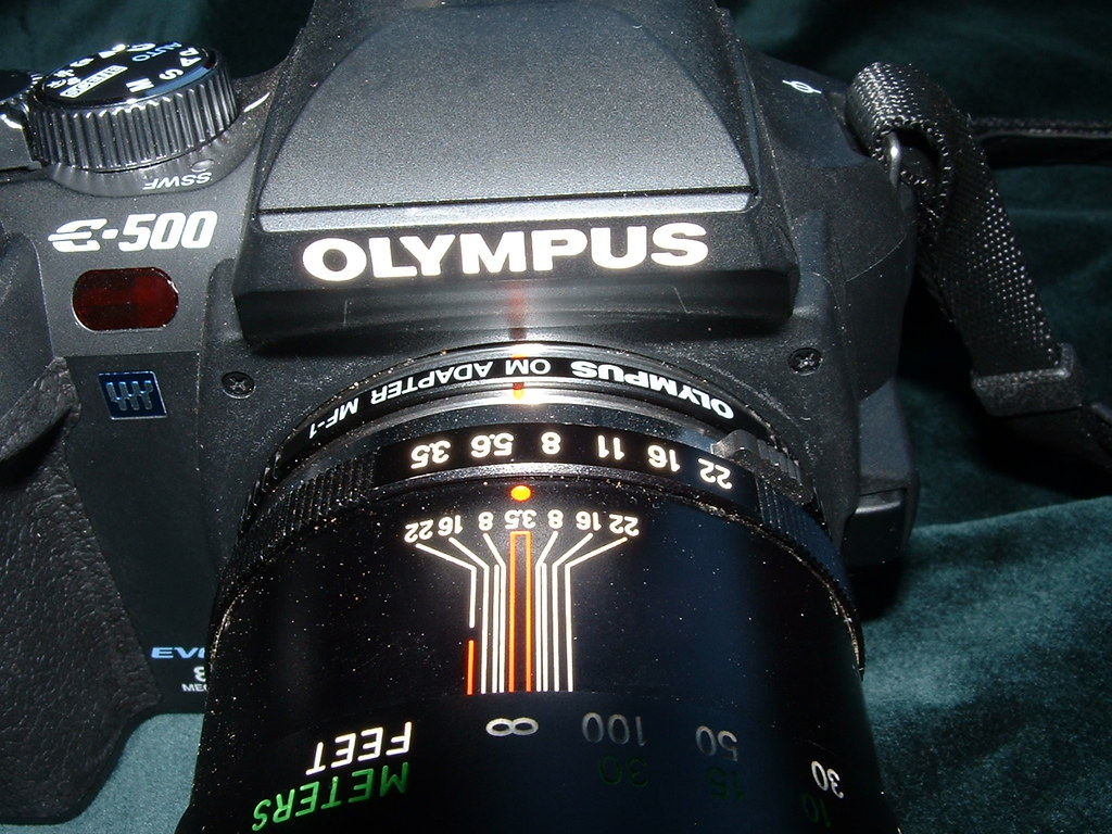 Olympus MF-1 OM:4/3 adpater on my E-500 | Via an OM:4/3 adap… | Flickr
