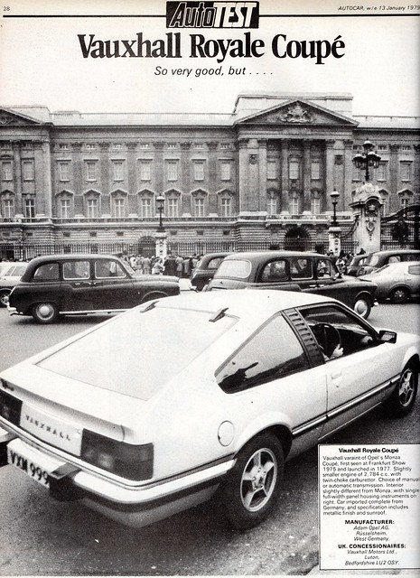 Vauxhall Royale Coupe Road Test 1979 (1)