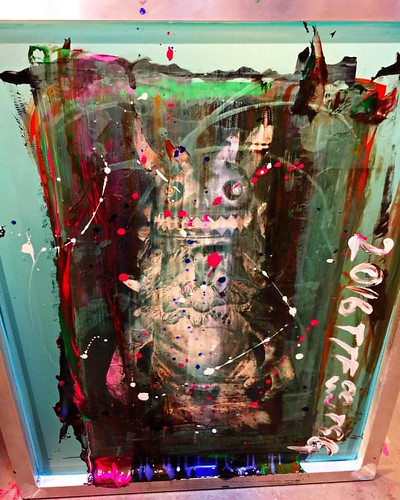 TTF auction (2) [RANGEAS & Silk Screen set] •RANGEAS"clear x black & mix" Sofvi.(only one pcs) •RANGEAS Silk Screen original(used) & 1print  #ttf #t9g #rangeasss #onlyone #auction #screenprinting | by T9G/MUSEUM