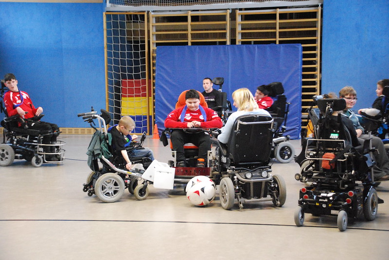 Training im  Landesschulzentrum für Bewegung und Sprache