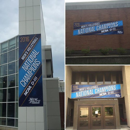 The men's volleyball NCAA Championship banners are up and just in time for tomorrow's ring ceremony! Come out this weekend to support your women's volleyball team as it hosts its annual Hawks Invitational and watch the men's team receive its championship