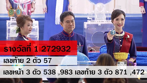 ตรวจสลากกินแบ่งรัฐบาล ตรวจหวย 1 สิงหาคม 2559 [ Full ] Lotterythai HD - YouTube
