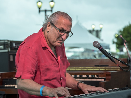 Joe Krown at Day 2 of French Quarter Festival - 4.13.18. Photo by Marc PoKempner.