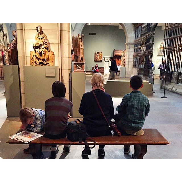 OG with 3 of her grandsons. #themet