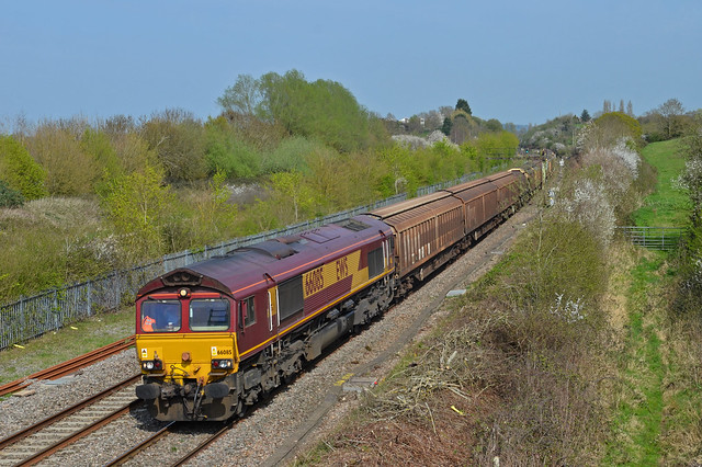 66085 at Wapley 16th April 15'