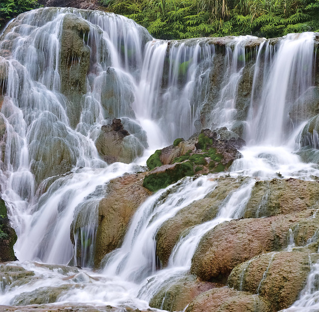 Jinguashi Golden Waterfall, New Paipei city, Taiwan