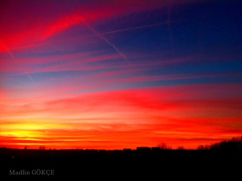 sunset by Madlin Gökçe, sunset brussels sky clouds gökçe madlin