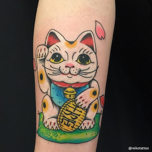 #ManekiNeko #tattoo #招き猫 #タトゥー #reikotattoo #studiokeen #t… | Flickr