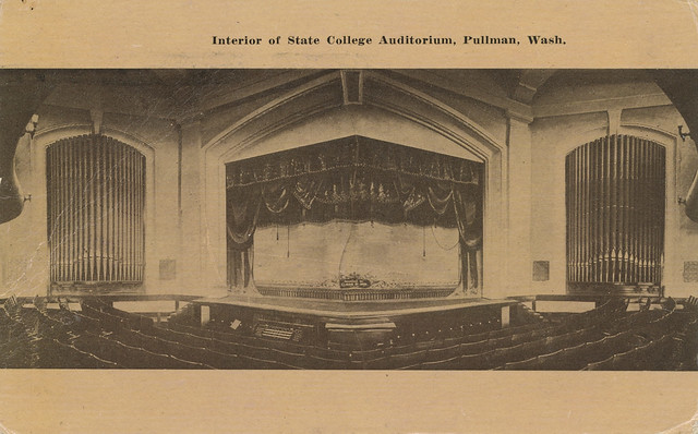 Auditorium Interior, Washington State College, 1912 - Pullman, Washington