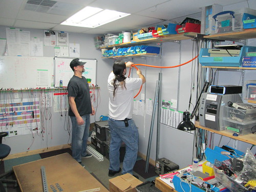 New shelf supports for the electronics lab | by i3detroitbluecam