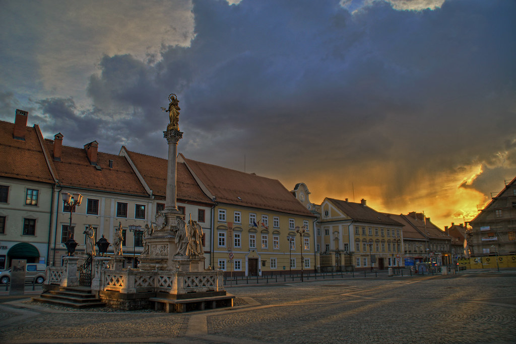 Maribor - Main Square and the Plague Column