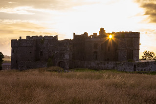 Carew Castle Sunset