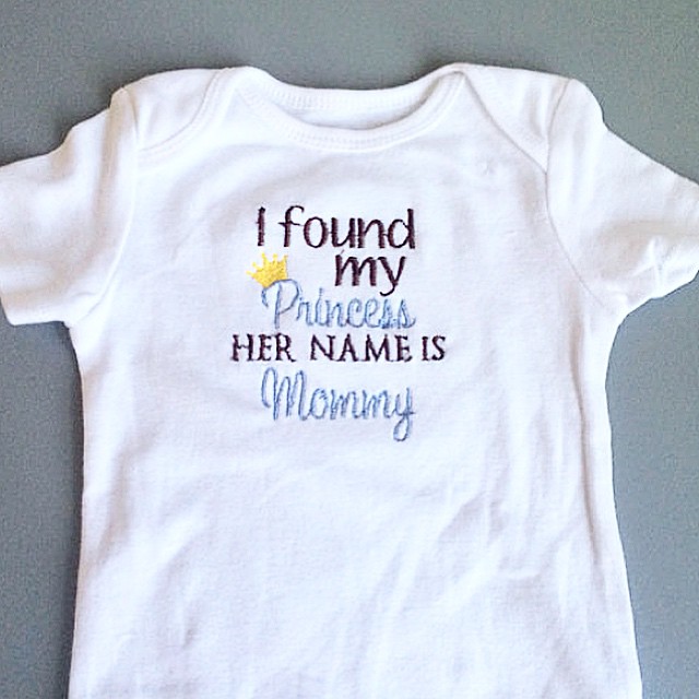 I found my princess - her name is Mommy - #newborn #etsy #BabyBodysuitBoutique for my sister's #babyshower