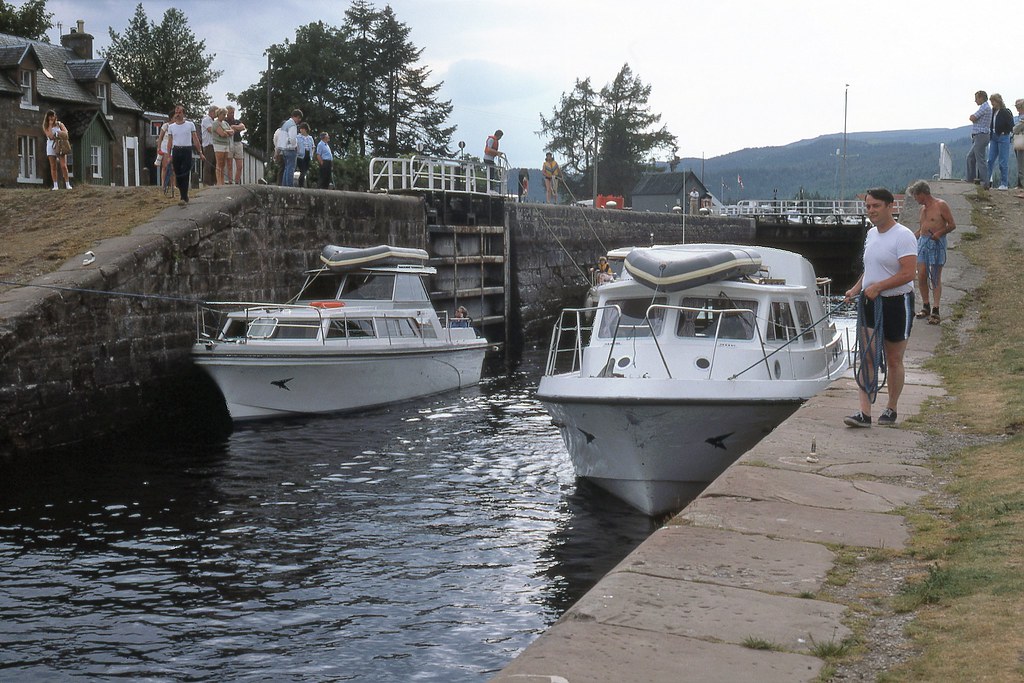 Locks at Fort Augustus on the caledonian canal