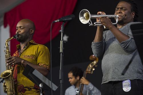 Jasen Weaver Band during Jazz Fest day 6 on May 5, 2018. Photo by Ryan Hodgson-Rigsbee RHRphoto.com