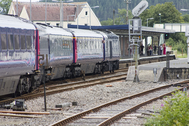 High Speed Train at Whitland west Wales