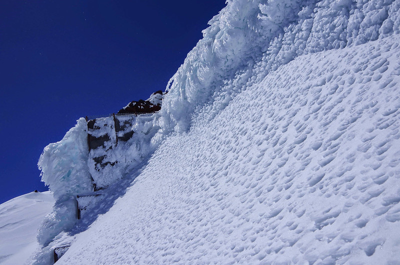 残雪期の富士山