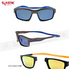 429-SLA-204 SLASTIK METRO-004 時尚摩登系列前扣式磁框太陽眼鏡-Foggy Lake灰藍(含防塵袋黑色眼鏡盒)UV400 TAC鏡片寶麗萊直帶