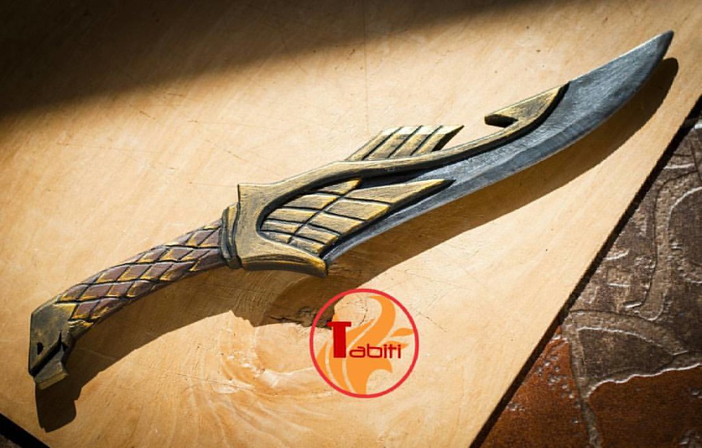 Elven dagger from Skyrim by @TabitiProps tabitiprops.com . F