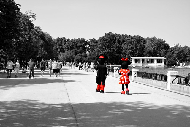 Mickey & Minnie en Parque del Retiro