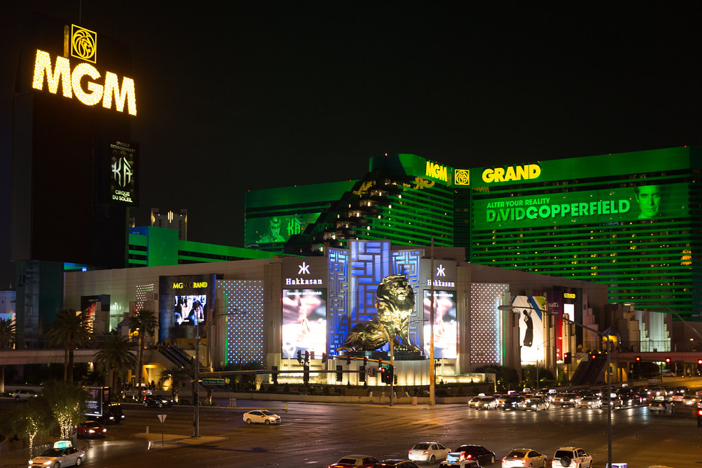 MGM Hotel at Night