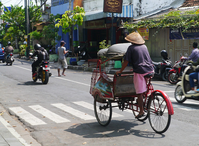 Bicycle rickshaw, Yogyakarta