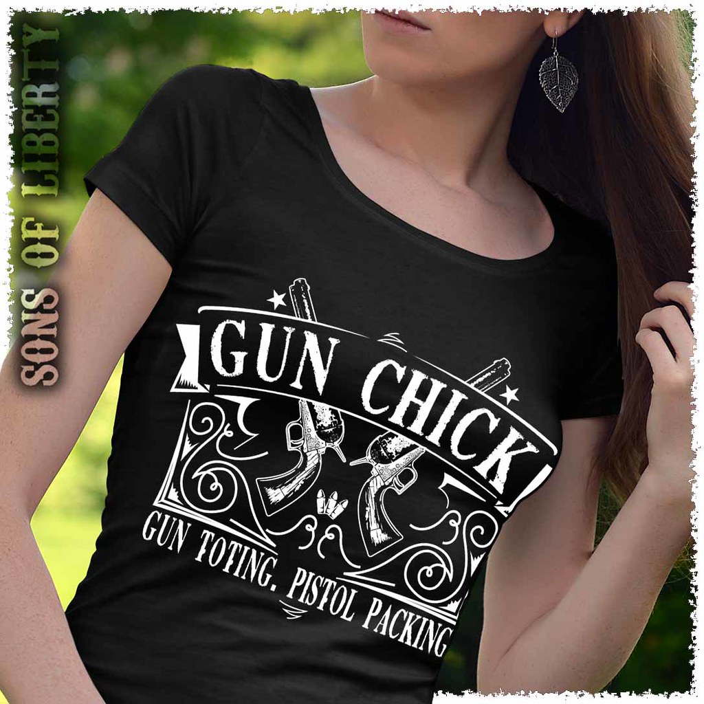 Gun Chick. Gun Toting. Pistol Packing. Women's T-Shirt. | Flickr
