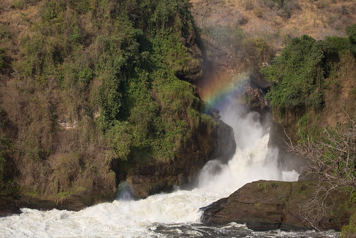 nature landscape rainbow uganda torrent murchisonfallsnationalpark rivernile westernregion sambiyavillage