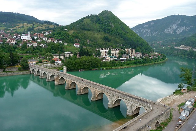 Drina River in Višegrad