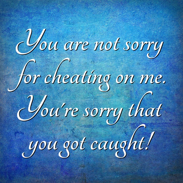 Sorry i cheated on you quotes