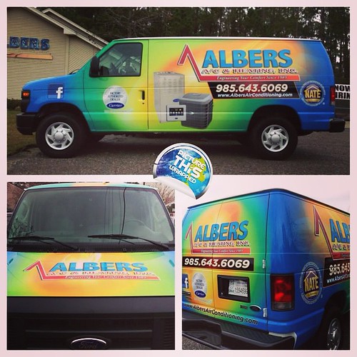 New Albers AC & Heating Full band wrap added to the fleet. Pictures don