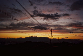 Dark Clouds After Sunset