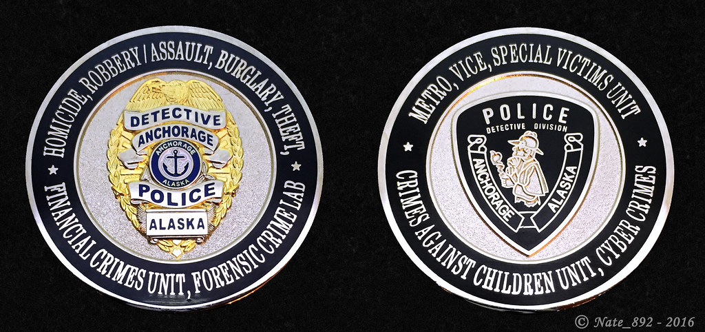 Anchorage Police Department Forensic Crime Lab  Police Challenge coin 