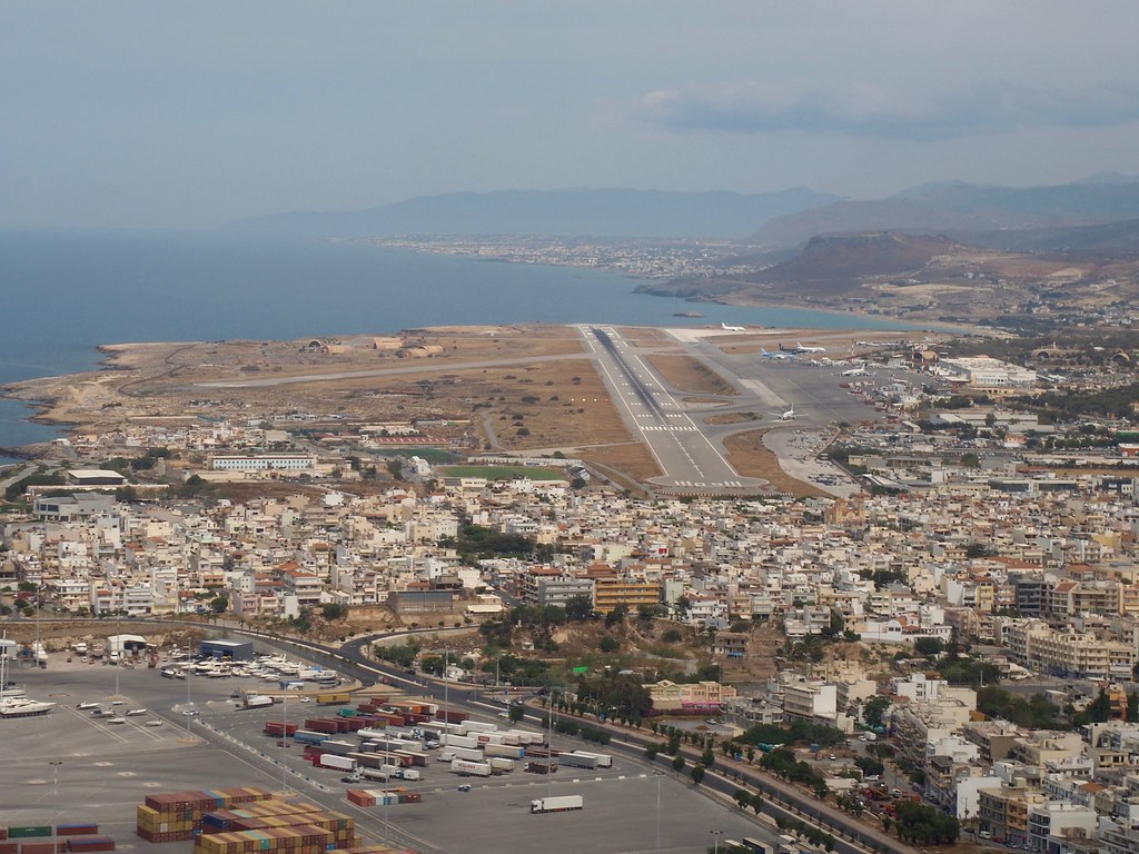 Approach to Heraklion airport, Crete (5/19)