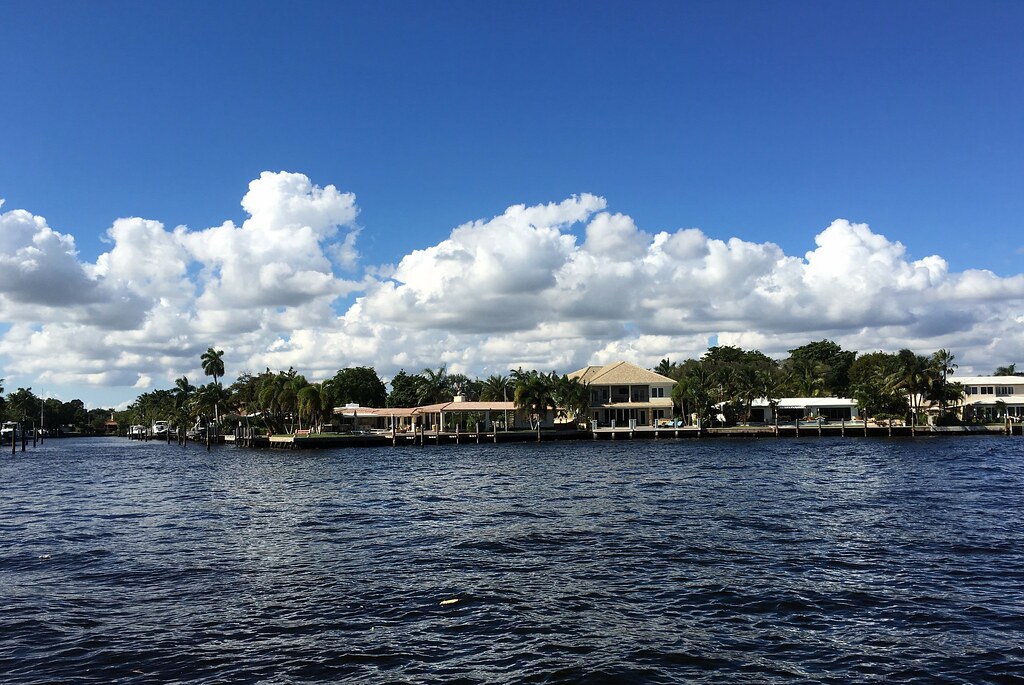 Fort Lauderdale - Hugh Taylor Birch State Park - View Across Intracoastal Waterway