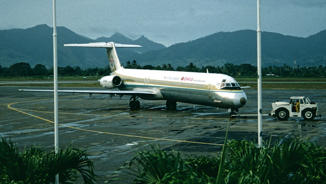 BWIA MD-83 @POS, 1992