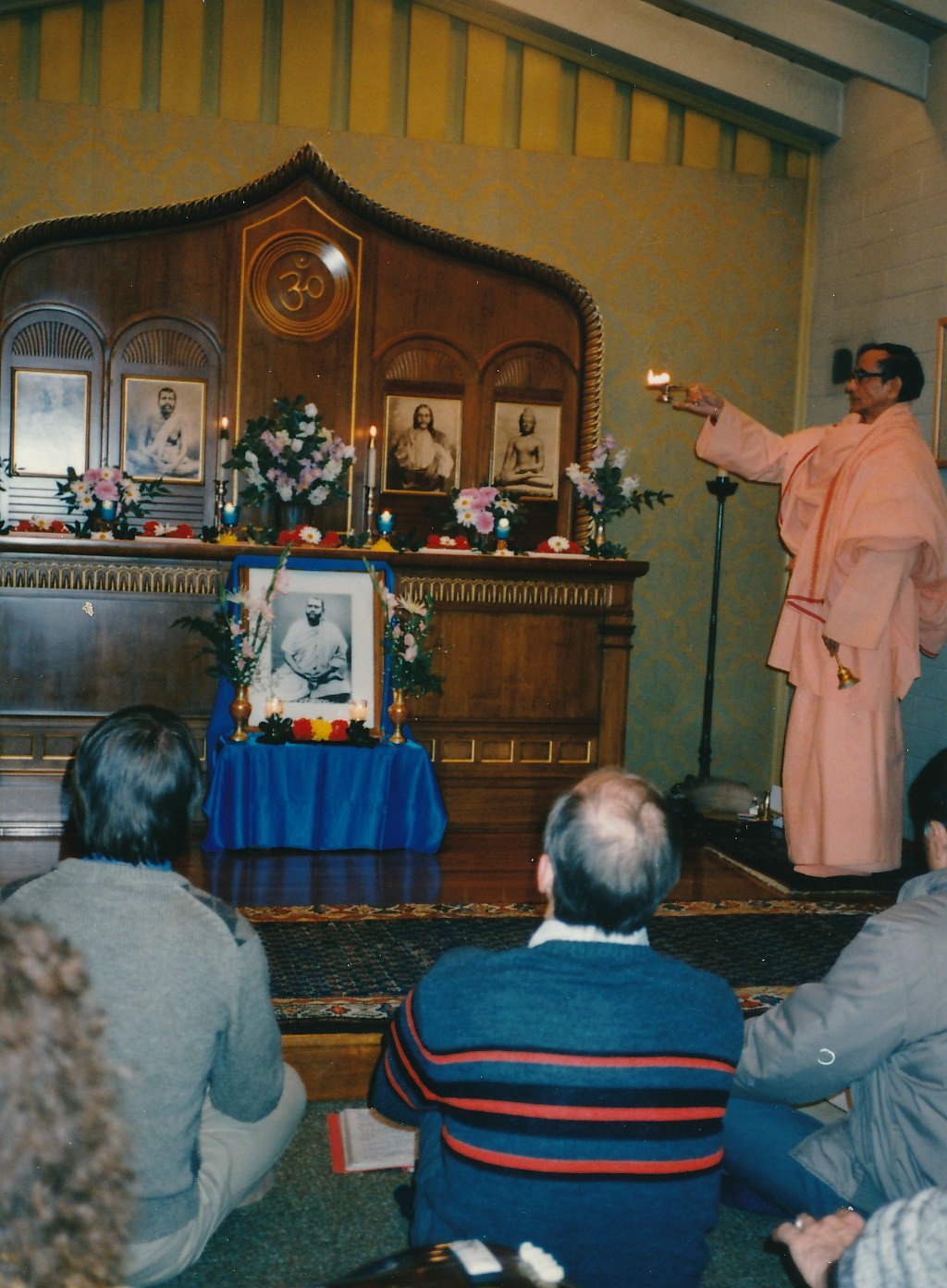 Swami Pramathananda Sacto Choir Swami Brahmananda Puja