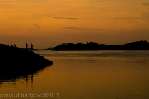morning sunset sunrise fishing batam riau barelang kepri