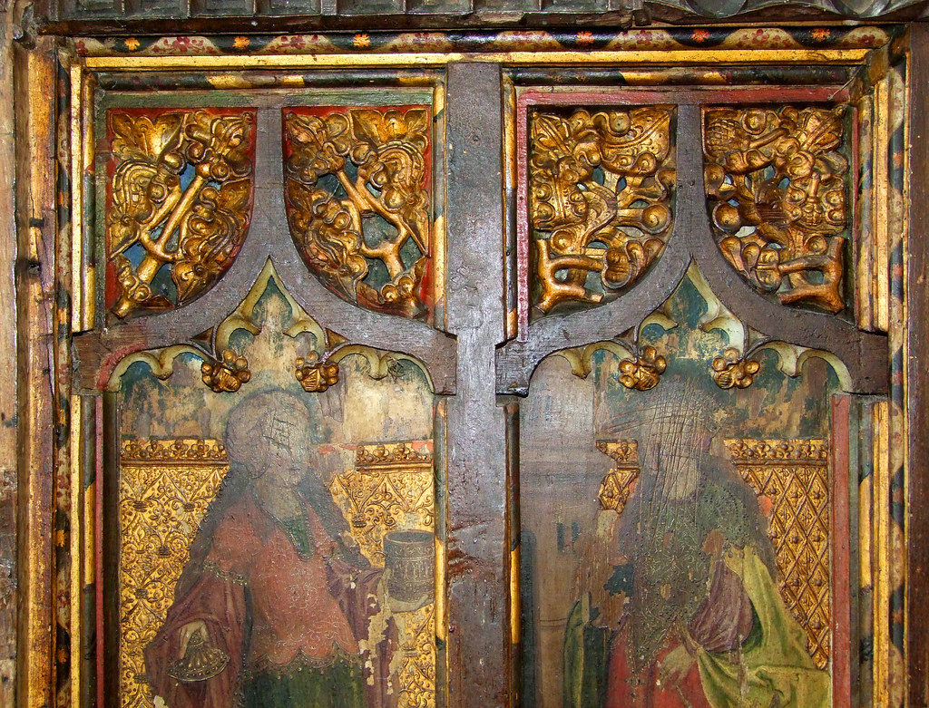 rood screen detail (St Mary Magdalene and St Dorothy) | Flickr