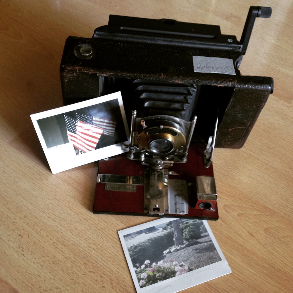 Instax Wide shot on an Ansco No. 10 Model B via Lomography #BelAirInstantBack.