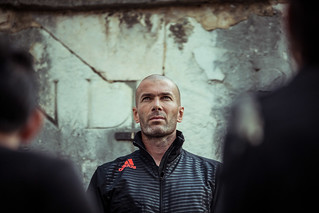 Zidane during an Adidas show | by sebanado